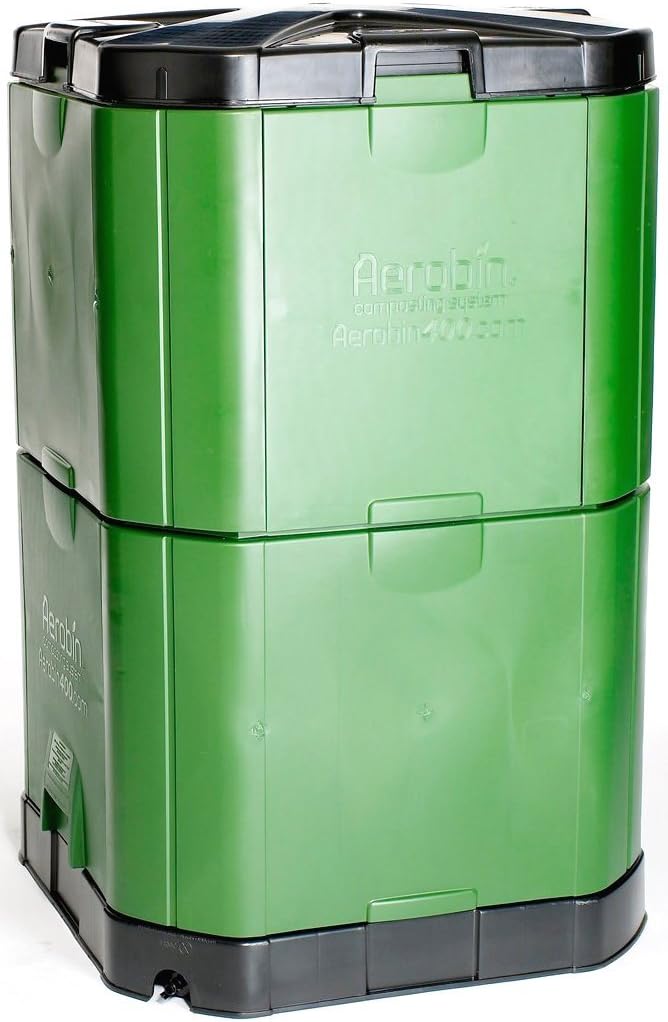 Exaco Aerobin 400 Insulated Compost bin, 113 Gallon, Green