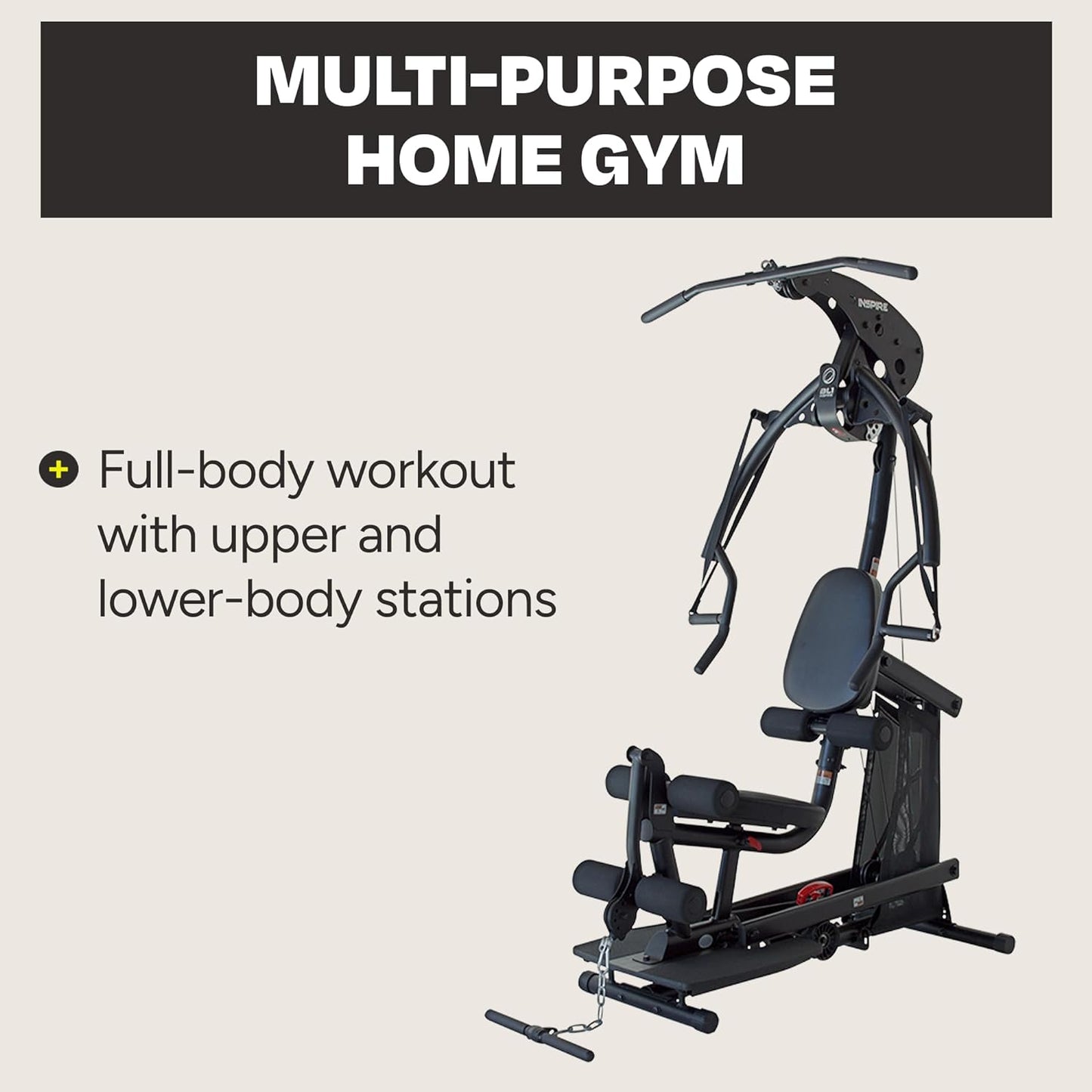 Inspire Fitness BL1 Body Weight Home Gym - at Home Workout Machine for Full Body - Cable Machine for Upper & Lower Body - Strength Training