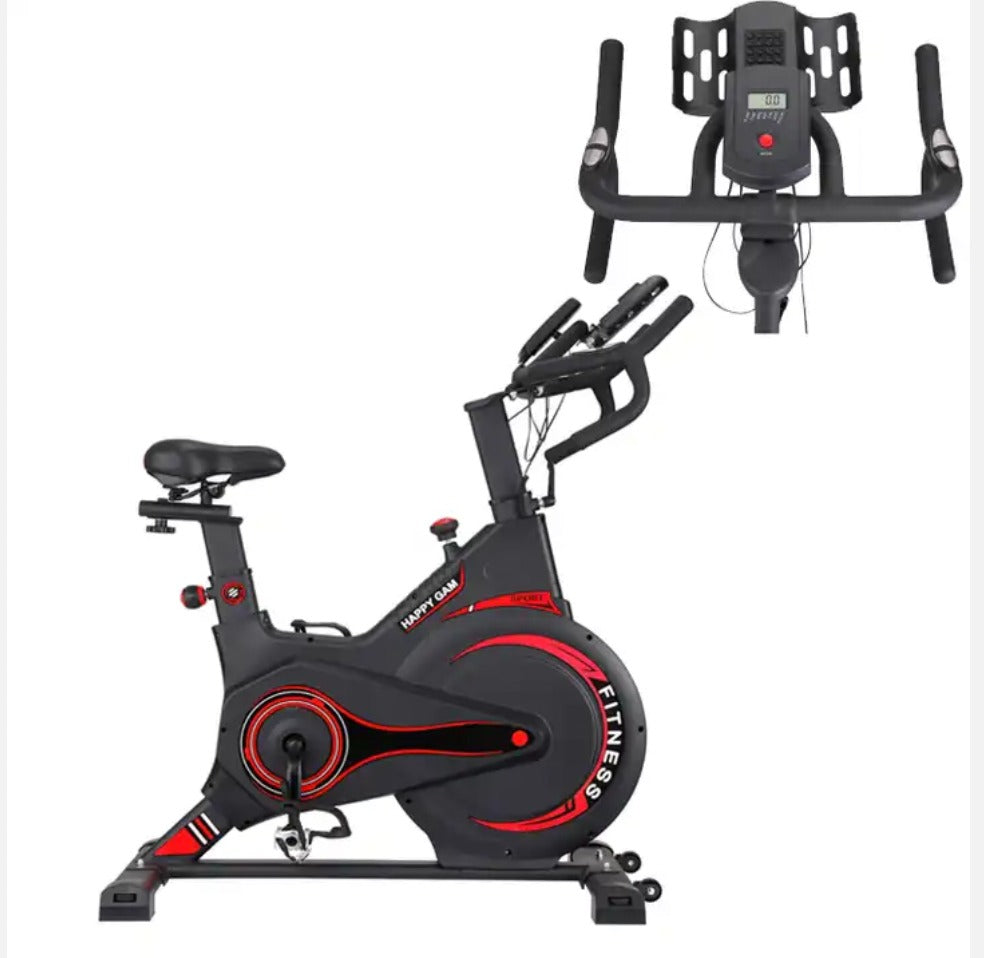 Exercise Bike, Stationary Bike for Home Gym, Magnetic Resistance Indoor Cycling Bike w/Comfortable Seat Cushion & Ipad Mount, Silent Belt Drive Indoor Bike for Cardio Workout