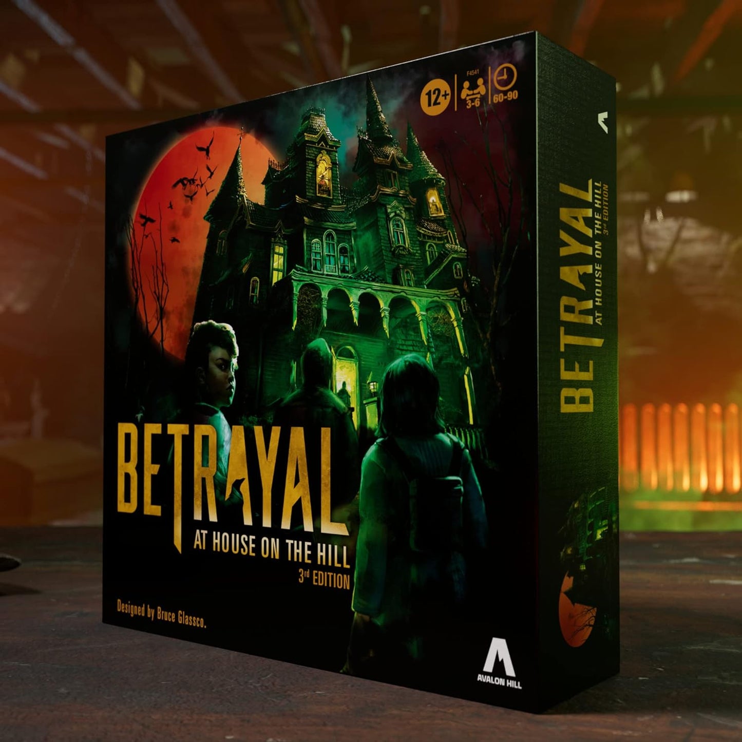 Avalon Hill Hasbro Gaming Betrayal at The House on The Hill 3rd Edition Cooperative Board Game,Ages 12 and Up,3-6 Players,50 Chilling Scenarios