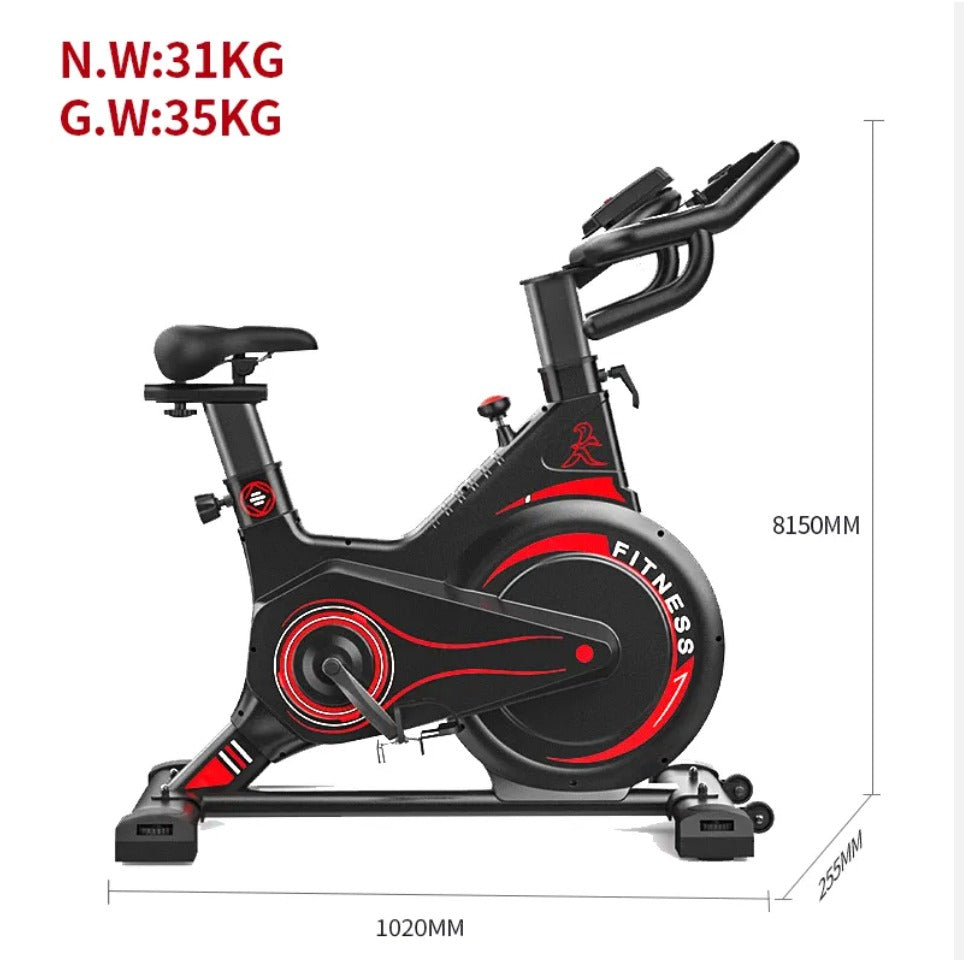 Exercise Bike, Stationary Bike for Home Gym, Magnetic Resistance Indoor Cycling Bike w/Comfortable Seat Cushion & Ipad Mount, Silent Belt Drive Indoor Bike for Cardio Workout