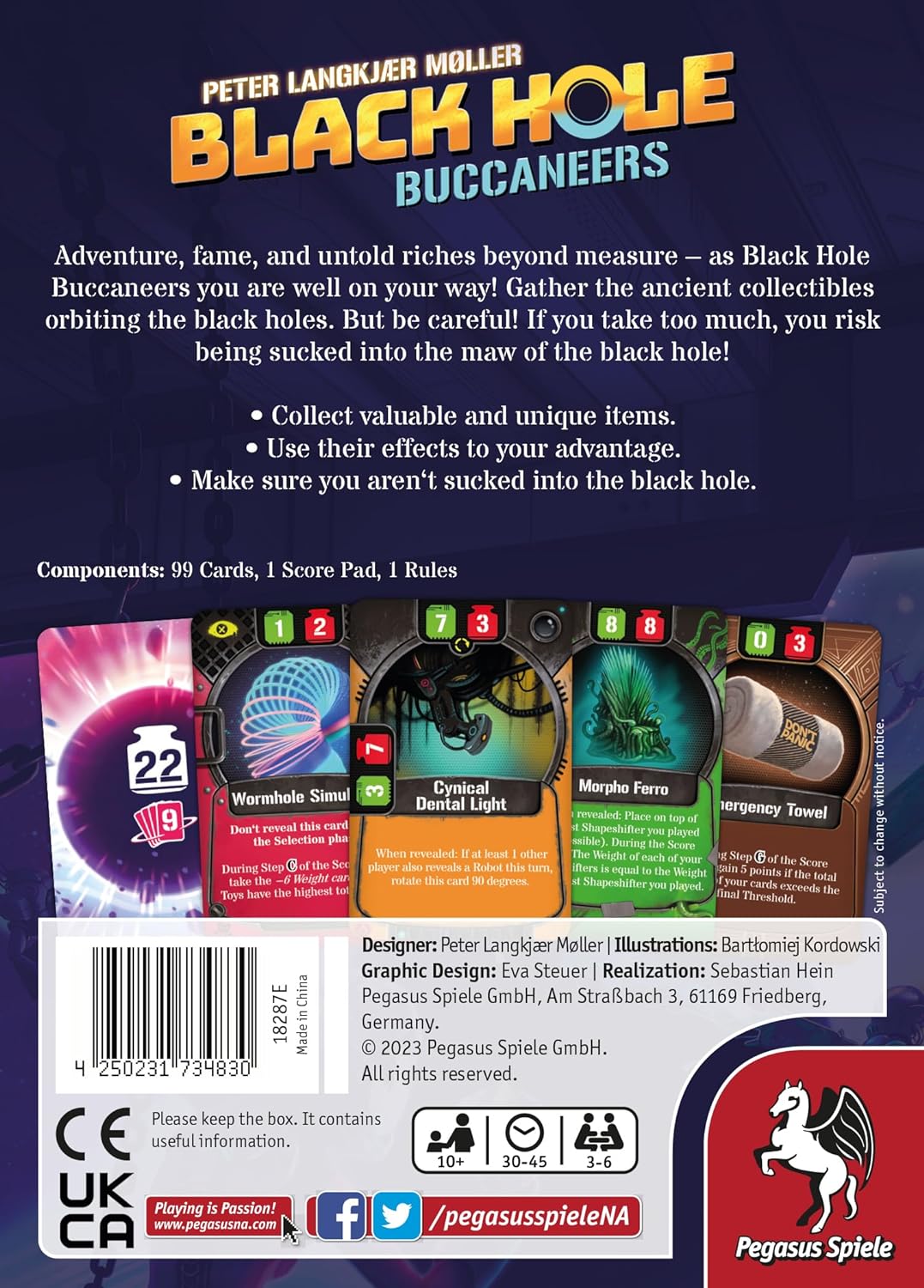 Black Hole Buccaneers - Drafting Board Games - for Family Game Night - Ages 10+ - 3 to 6 Players - 30 to 45 Min of Gameplay - English Version